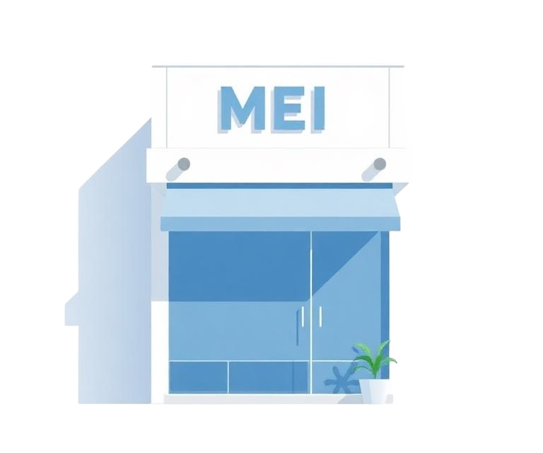 Ilustração de loja MEI